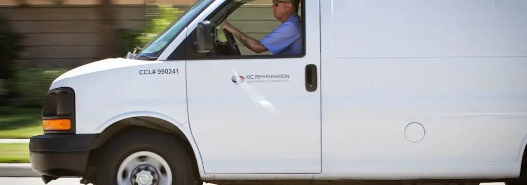 KIC Refrigeration service vehicle serving Fort Atkinson area